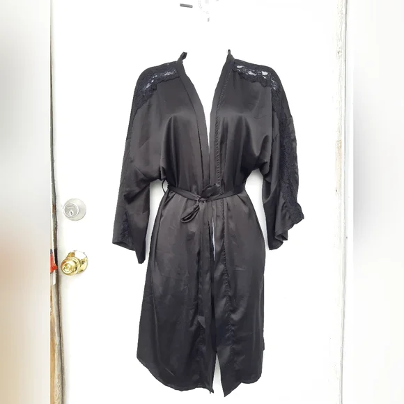 Lace Trim Robe - Picture 3 of 8